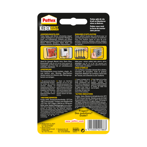 Henkel Pattex Montage Klebeband 1,5 mt superstark PXMT2